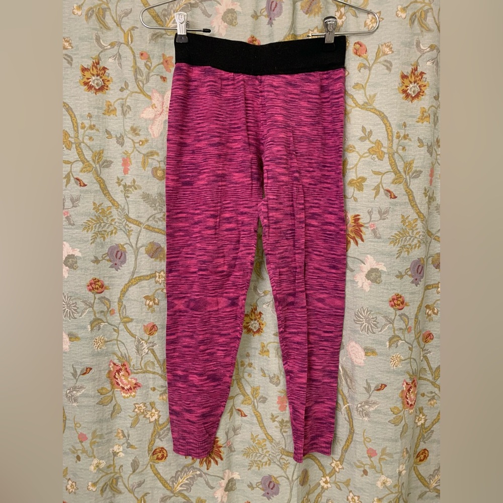 Missoni Girls Pink Purple Knit Leggings Kids